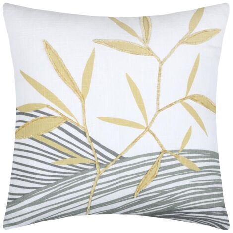 Coussin Youki 40x40cm moutarde (1/3)