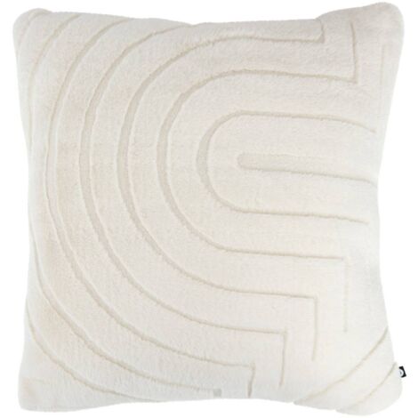 Coussin jacquard Arka 45 x 45 cm Ivoire (1/3)