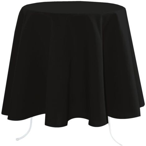 Nappe ronde 180 cm Nelsonn noir (1/2)