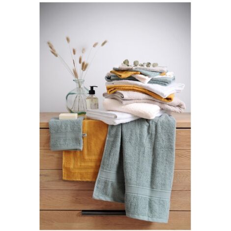 Serviette Invité 30x50 Cm - Coton Bio OEKO-TEX - Coloris Terracotta - Essuie-mains élégant Pour Salle De Bain