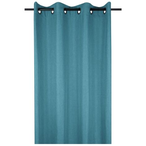 1 Rideau 140 x 260 cm Bea bleu turquoise (1/3)