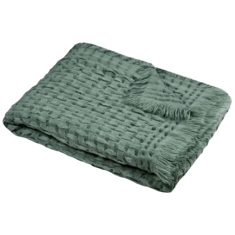 Plaid 130 x 150 cm a franges Alfie Beige (1/2)
