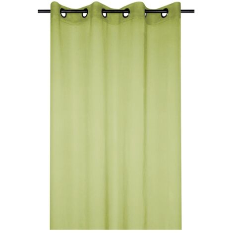 Voilage uni 135 x 260 cm Mona vert tilleul