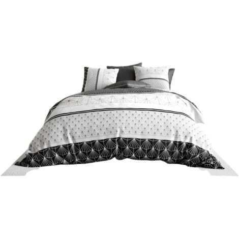 Housse couette + 2 taies 260 x 240 cm Art moderne graphique (1/4)