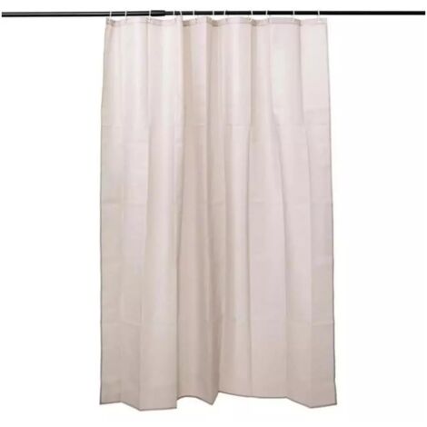 Rideau de douche avec anneaux 180 x 200 cm Colors lin (1/2)