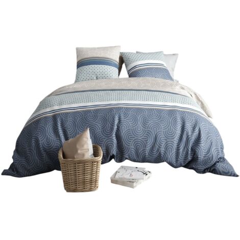 Housse couette + 2 taies 240 x 260 cm Canopia
