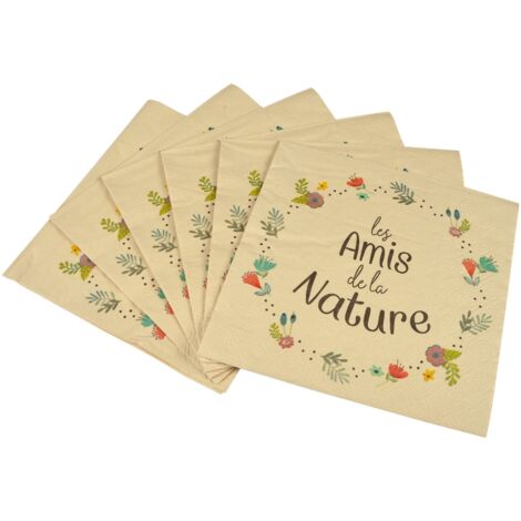 20 serviettes Les amis de la nature (1/2)