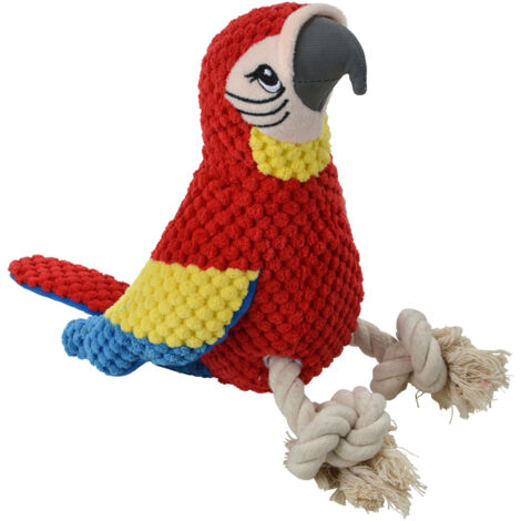 Jeu peluche Mateo le perroquet corde pour chien (1/4)