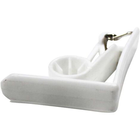 4 pinces blanches pour nappe 4.6 x 4.3 cm (1/3)