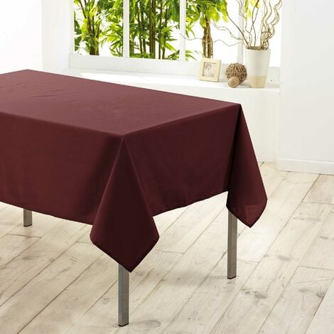 Linge de table en polycoton motif végétal tissé jacquard