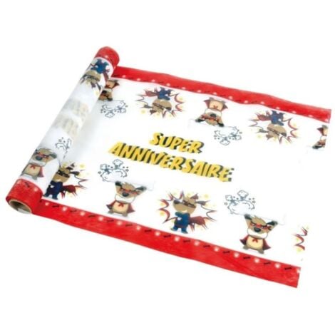 Chemin de table anniversaire super dog