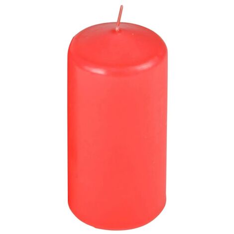 Set De 4 Bougies Pilier Parfumées Geraniol Homéa - Ø4 X H6 Cm, 6h De Combustion, Parfaites Pour Décoration Et Relaxation
