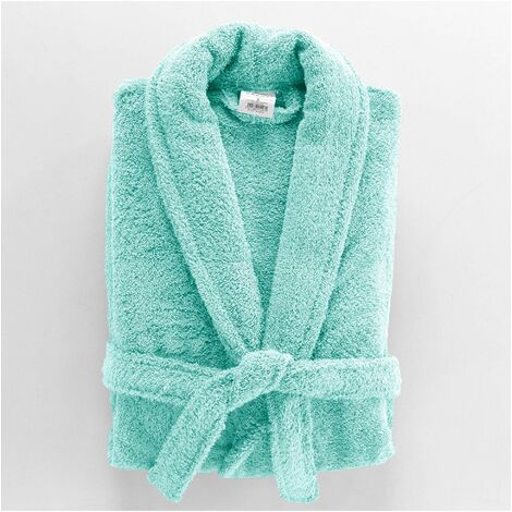 Peignoir Col Chale Tendresse vert celadon (1/4)