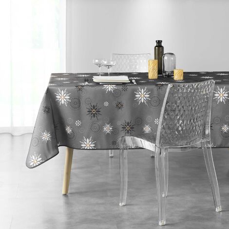 Nappe Festive Lurex Dorée Et Crème – Rectangle 150x240 Cm, Entretien Facile, Anti-taches - 3