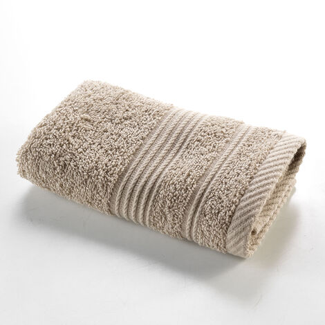 Serviette de toilette invite 30 x 50 cm Tendresse taupe (1/3)