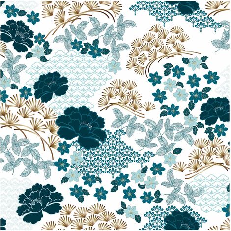 Nappe Toile Cirée Au Mètre Topaze Fleurie