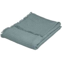 Plaid jete de lit widdy bleu celadon 130 x 180 cm