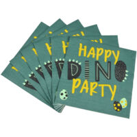20 serviettes en papier Dino Party