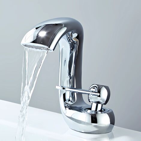 Mitigeur Lavabo BELZ – Robinet Salle De Bain Classique Chromé Monocommande Chaud/Froid