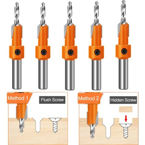 Foret à Fraiser Professionnel Avec Tige Hexagonale 32mm - Pour Chanfreiner Et Percer Des Trous D'évier - 10