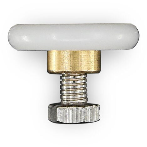 10 Pièces Rouleaux De Porte De Douche Roues, Pièce De Rechange De Porte En Verre De Salle De Bain Coureur Porte De Douche Coulissante Rouleau Roue- Rouleau (19mm-27mm