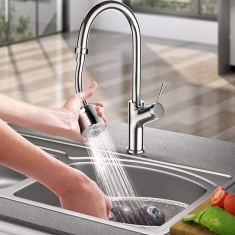 360 degrés Flexible Buse Spout Économie d'eau Cuisine Évier Robinet Évier  Robinet Spray Eau Sortie Robinet Robinets Rallonge Filtre Cuisine Douche  Allongement