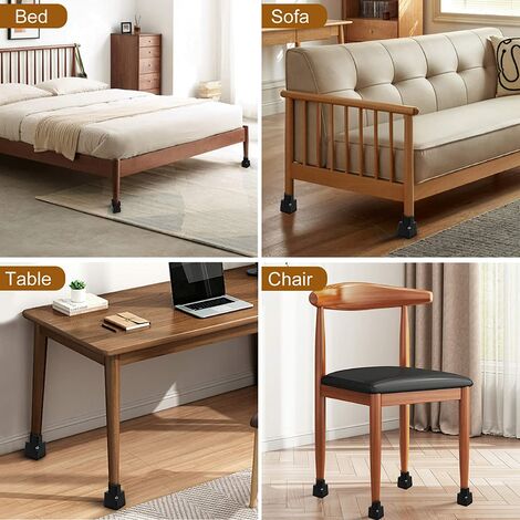Rehausseurs de pieds ronds pour meubles de lit, coussin de chaise de table  de canapé, protection de sol - AliExpress