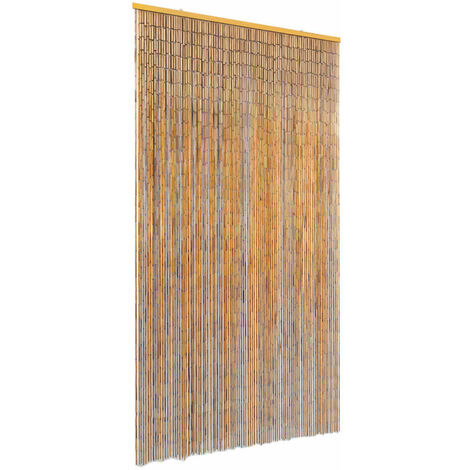 INLIFE Rideau de porte contre insectes Bambou 100 x 220 cm (1/4)