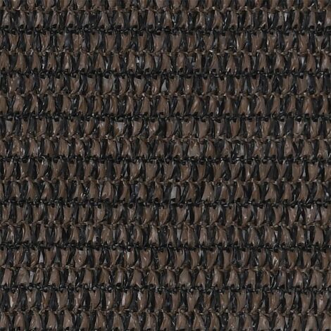 INLIFE Écran de balcon PEHD Marron 90x400 cm (1/5)