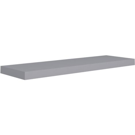 INLIFE Étagère murale flottante MDF Gris 80x23,5x3,8 cm (1/5)