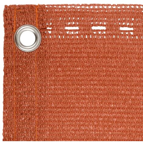 INLIFE Écran de balcon Orange 90x500 cm PEHD (1/5)