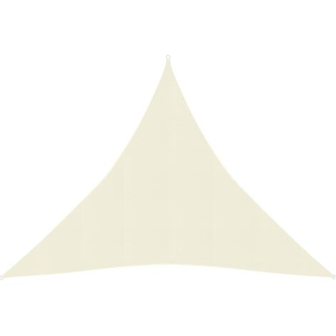 Voile d'ombrage 160 g/m² Crème 3x3x3 m PEHD (1/5)