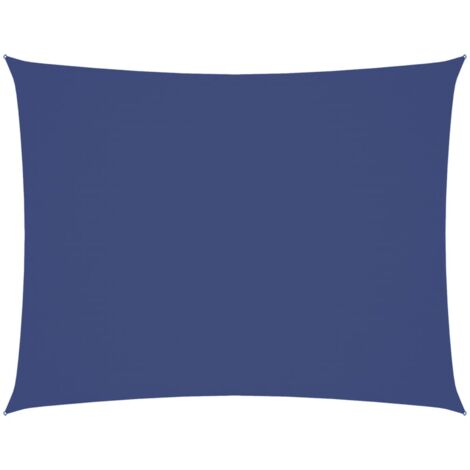 INLIFE Voile de parasol Tissu Oxford rectangulaire 3,5x4,5 m Bleu (1/5)