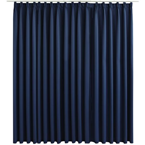 INLIFE Rideau occultant avec crochets Bleu 290x245 cm (1/5)