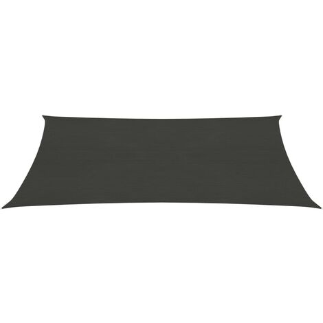 INLIFE Voile d'ombrage 160 g/m² Anthracite 3x4,5 m PEHD (1/5)