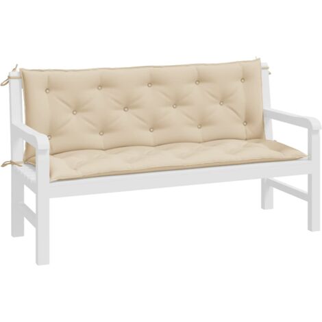 INLIFE Coussin pour balancelle Beige 150 cm Tissu (1/5)