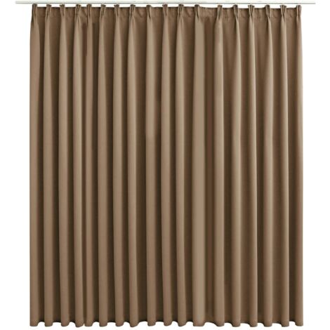 INLIFE Rideau occultant avec crochets Taupe 290x245 cm (1/5)