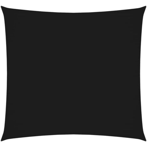 INLIFE Voile de parasol Tissu Oxford carré Noir 7x7 m (1/5)