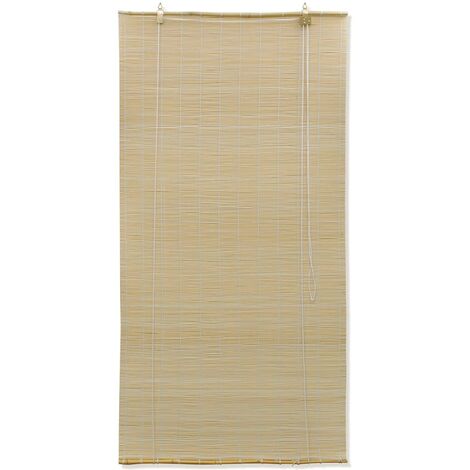 INLIFE Store à roulant Bambou Naturel 150 x 220 cm (1/5)