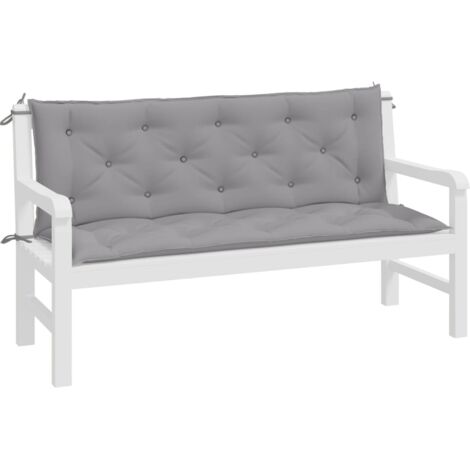 INLIFE Coussin de balancelle Gris 150 cm Tissu (1/5)