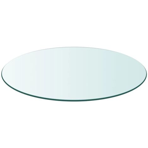 INLIFE Dessus de table ronde en verre trempé 500 mm (1/5)