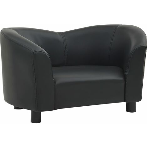 INLIFE Canapé pour chien Noir 67x41x39 cm Similicuir (1/5)
