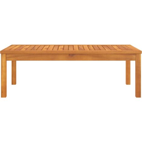 INLIFE Table basse 100x50x33 cm Bois d'acacia solide (1/5)