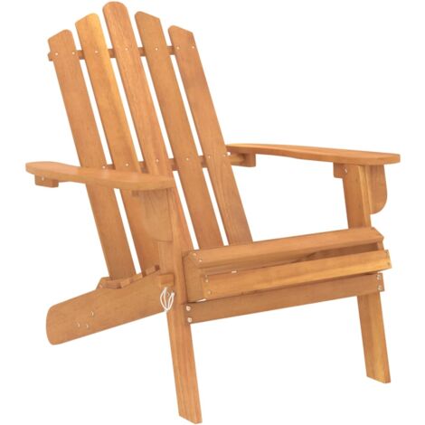 INLIFE Chaise de jardin Adirondack Bois d'acacia massif (1/5)
