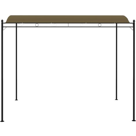 INLIFE Auvent de parasol 3x2,5 m Taupe 180 g/m² (1/5)