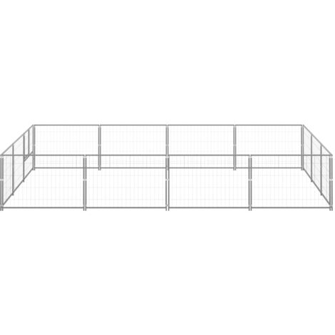 INLIFE Chenil Argenté 12 m² Acier