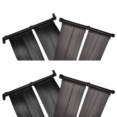 Panneaux solaires de chauffage de piscine 4 pcs 80x620 cm - The Living Store (1/5)