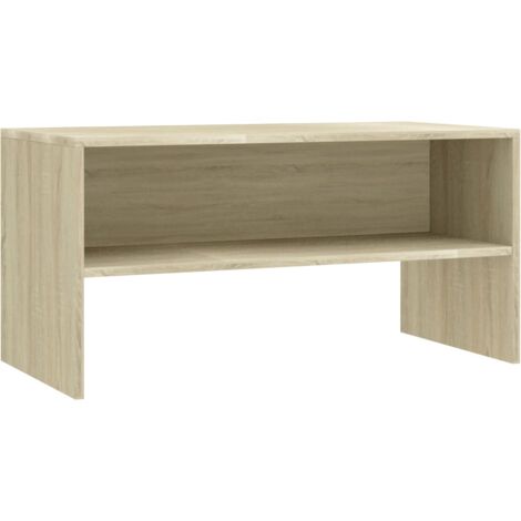 INLIFE Meuble TV Chêne sonoma 80 x 40 x 40 cm Aggloméré (1/5)