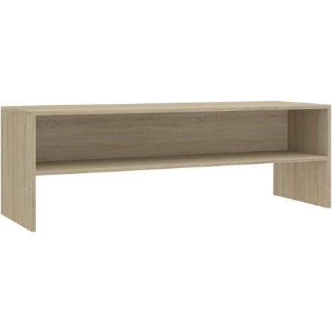 INLIFE Meuble TV Chêne sonoma 120 x 40 x 40 cm Aggloméré (1/5)