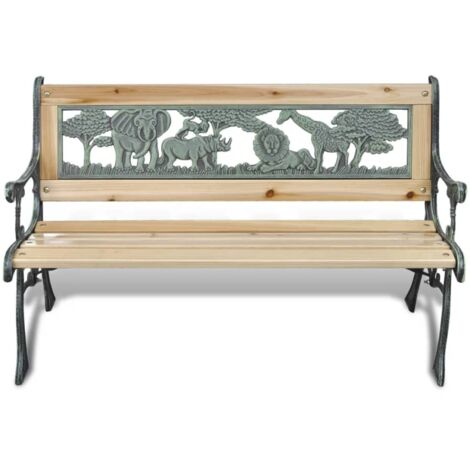 INLIFE Banc de jardin pour enfants 84 cm Bois (1/5)